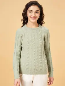 Honey by Pantaloons Cable Knit Embellished Pullover