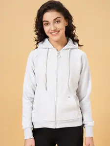 Ajile by Pantaloons Hooded Cotton Front Open Sweatshirt