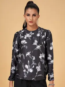 Annabelle by Pantaloons Floral Printed Puff Sleeves Top