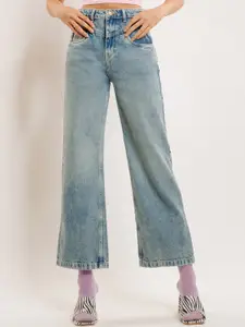 FREAKINS Women Straight Fit High-Rise Jeans