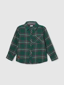 max Boys Tartan Checks Pure Cotton Casual Shirt