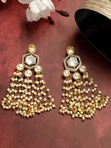 KARATCART Gold Plated Drop Earrings
