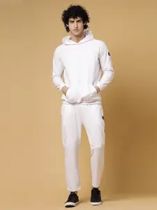 Rigo Men Solid Hooded Cotton Tracksuits