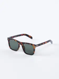 Snitch Men Black Square Sunglasses with UV Protected Lens Sunglasses