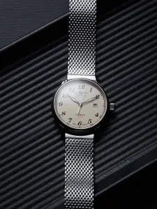 ZEPPELIN Men Stainless Steel Straps Analogue Automatic Motion Powered Watch 7656M5