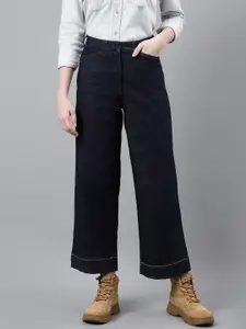 Woodland Women Wide Leg Mid-Rise Stretchable Jeans