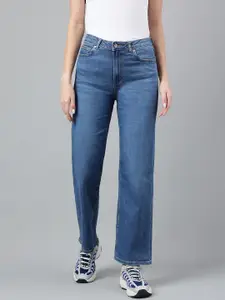 Woodland Women Wide Leg Clean Look Stretchable Jeans