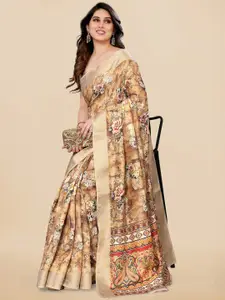 MIRCHI FASHION Floral Printed Silk Blend Saree