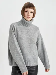 DeFacto Turtle Neck Long Sleeves Pullover Sweater