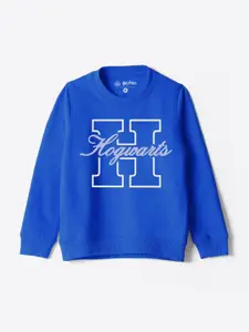 YK Warner Bros Boys Typography Printed Long Sleeves Pullover Sweatshirt