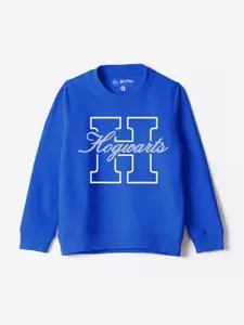 YK Warner Bros Boys Typography Printed Long Sleeves Pullover Sweatshirt