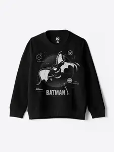 YK Warner Bros Boys Batman Printed Long Sleeves Pullover Sweatshirt