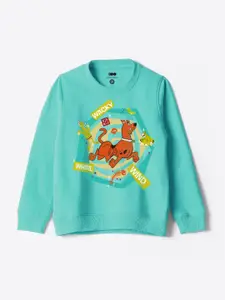 YK Warner Bros Boys Scooby-Doo Printed Long Sleeves Pullover Sweatshirt