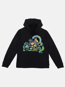 YK Warner Bros Boys Ben 10 Printed Hood Pullover Sweatshirt