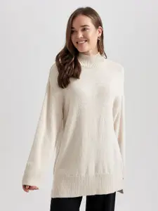 DeFacto Turtle Neck Longline Pullover Sweater