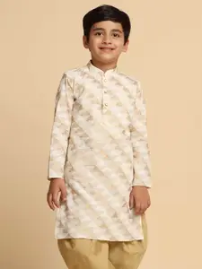 KISAH Boys Geometric Printed Regular Fit Kurta