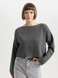 DeFacto Boat Neck Pullover Sweater