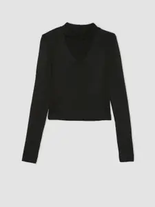 DeFacto Ribbed Turtle Neck Pullover Sweater
