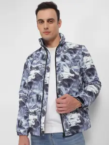 Allen Solly Abstract Printed Bomber Jacket