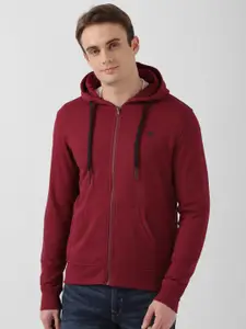 Peter England Casuals Hooded Sweatshirt
