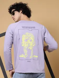 Rigo Graphic Printed Long Sleeves Oversized Cotton T-shirt