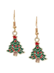 EL REGALO Christmas Contemporary Enamelled Drop Earrings