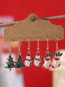 EL REGALO Set Of 3 Christmas Drop Earrings