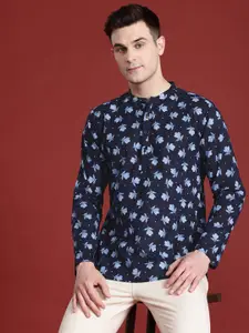 Anouk Floral Printed Pure Cotton Short Kurta