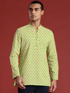 Anouk Basant Bahaar Cotton Linen Printed Straight Kurta