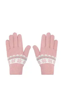 LOOM LEGACY Women Patterned Acrylic Gloves