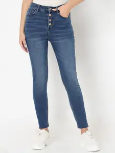 Vero Moda Women Skinny Fit High-Rise Light Fade Stretchable Jeans
