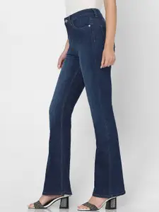 Vero Moda Women Bootcut High-Rise Light Fade Stretchable Jeans