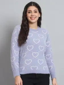 BROOWL Printed Woollen Pullover Sweater