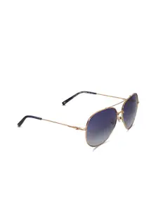Tommy Hilfiger Men Aviator Sunglasses With UV Protected Lens TH 2582 C1 Gdblbl-33 60 S