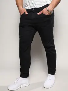 Instafab Plus Men Black Jean Relaxed Fit Mid-Rise Stretchable Jeans
