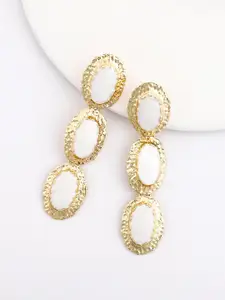 Bellofox Stone Studded Drop Earrings
