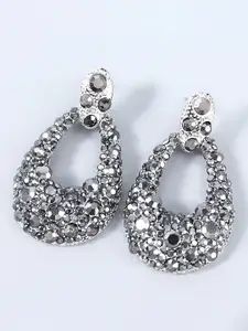 Bellofox Artificial Stones Studded Drop Earrings