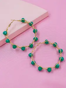 Bellofox Beads Beaded Circular Hoop Earrings