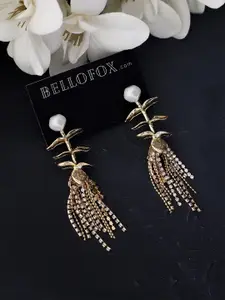 Bellofox Gold-Plated Tasselled Drop Earrings