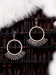 Bellofox Silver-Plated Contemporary Drop Earrings