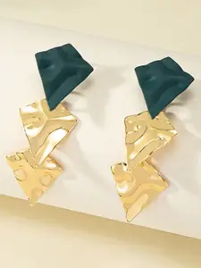 Bellofox Gold-Plated Geometric Drop Earrings