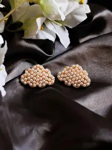 Bellofox Gold-Tone Contemporary Studs Earrings