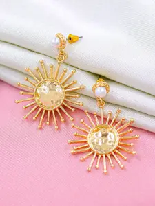 Bellofox Gold-Plated Contemporary Drop Earrings