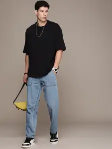 The Roadster Life Co. Men Pure Cotton Relaxed Fit Light Fade Jeans