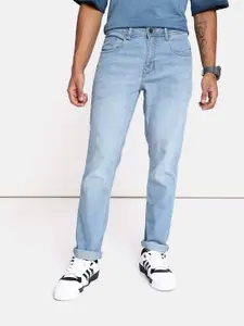 The Roadster Lifestyle Co. Men Straight Fit Light Fade Stretchable Jeans