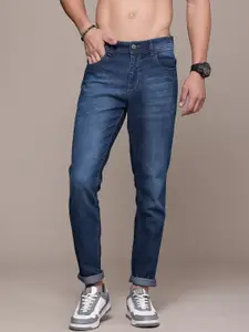 The Roadster Life Co. Men Slim Tapered Fit Light Fade Stretchable Jeans