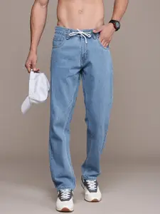 The Roadster Life Co. Men Pure Cotton Relaxed Fit Light Fade Jeans