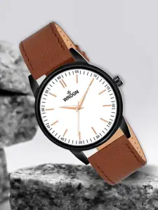 WROGN Men Leather Straps Analogue Watch HOBWRG0433