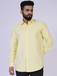 BROWN BROTHERS Relaxed Spread Collar Pure Cotton Formal Shirt