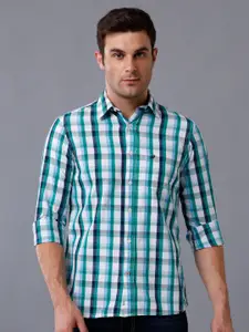 Double Two India Slim Fit Tartan Checked Cotton Casual Shirt